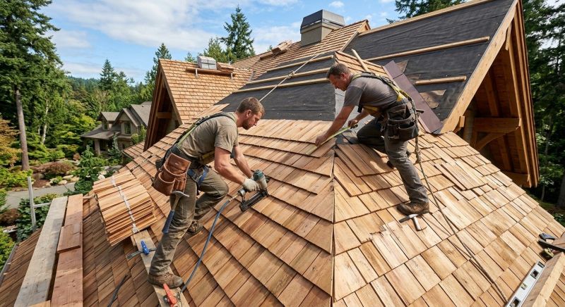 Natural Wood Roof Installation in Fredericksburg, VA