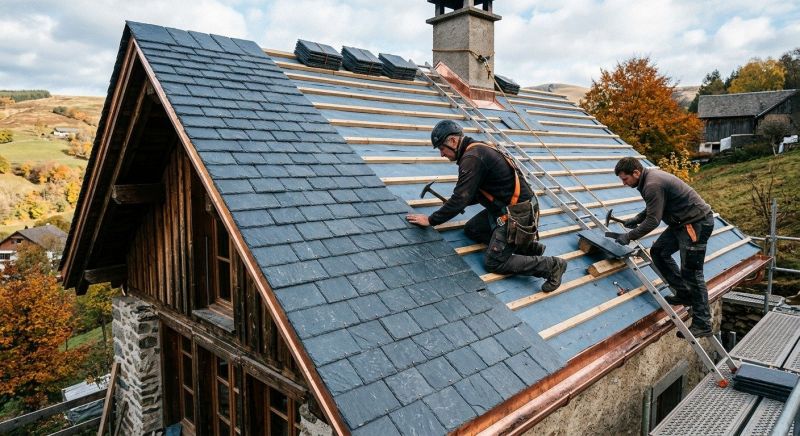 Slate Roof Construction in Fredericksburg, VA