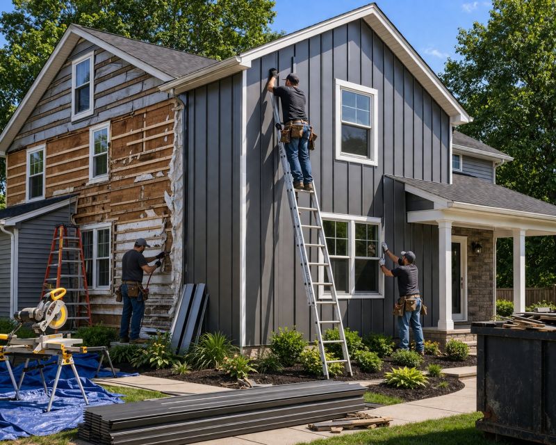 Vertical Siding Replacement in Stamford, CT